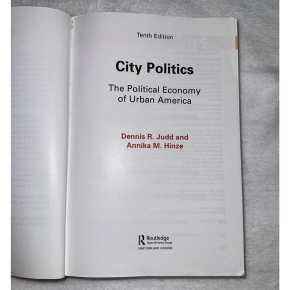 City Politics 10th Ed Dennis Judd & Annika Hinze Urban America Textbook 2019 - Picture 4 of 12